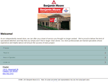 Tablet Screenshot of claytonpaintandflooring.com